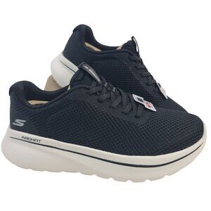 NEW Skechers Go Walk Arch Fit N-Joy Amira Women's Shoes Black/White Sz 6.5